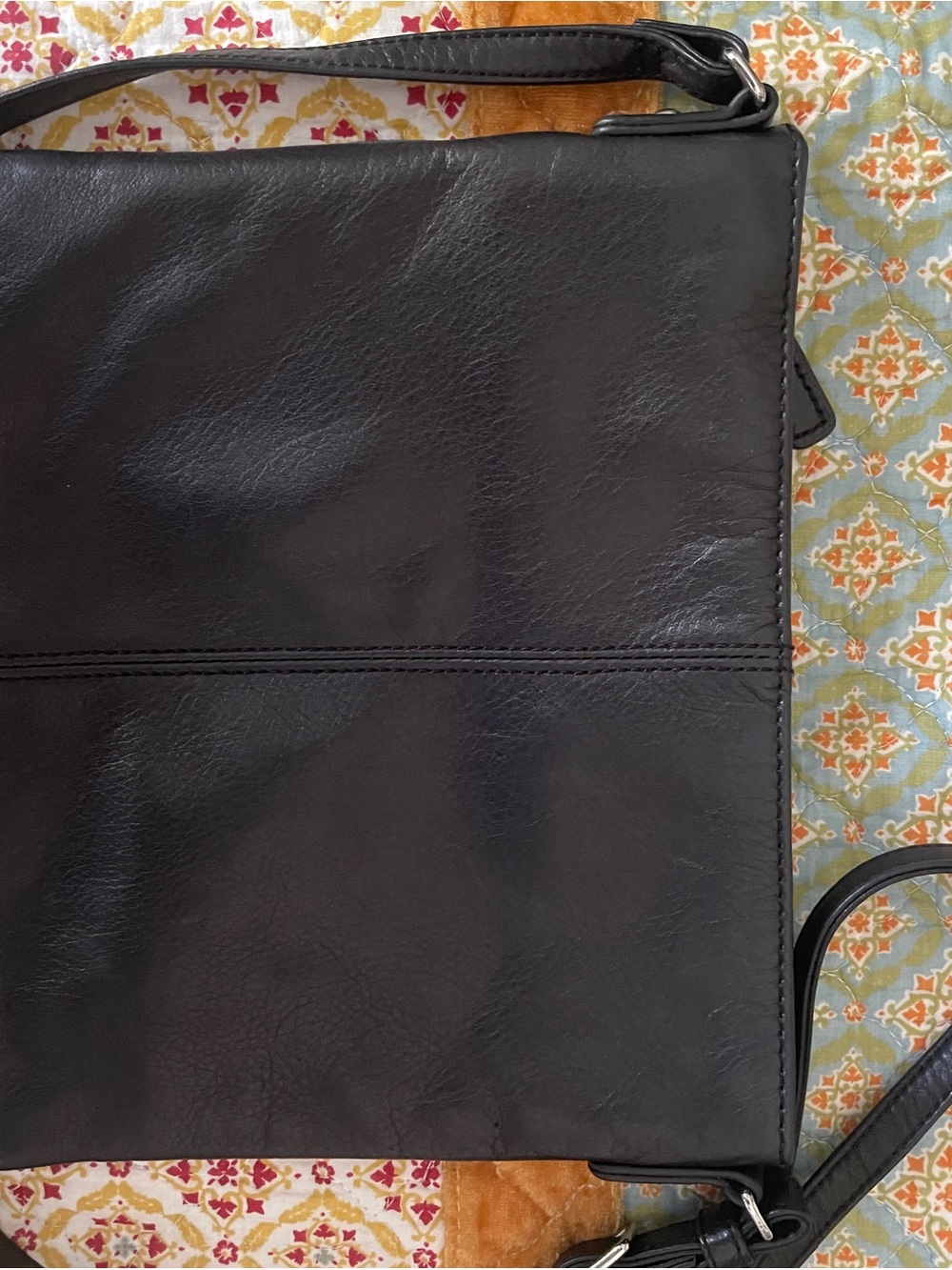 Margot New York Black Leather Crossbody Bag - Picture 6 of 12